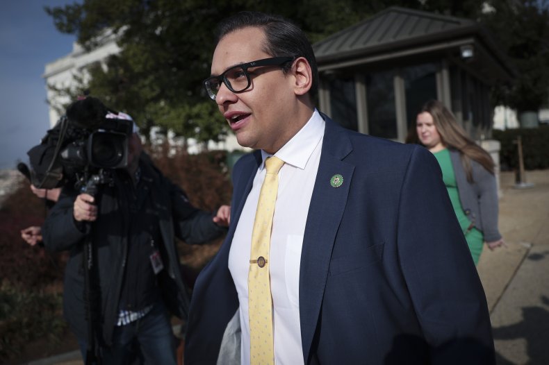 George Santos pictured in Washington DC