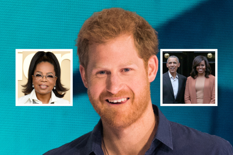 Prince Harry, Oprah Winfrey and The Obamas
