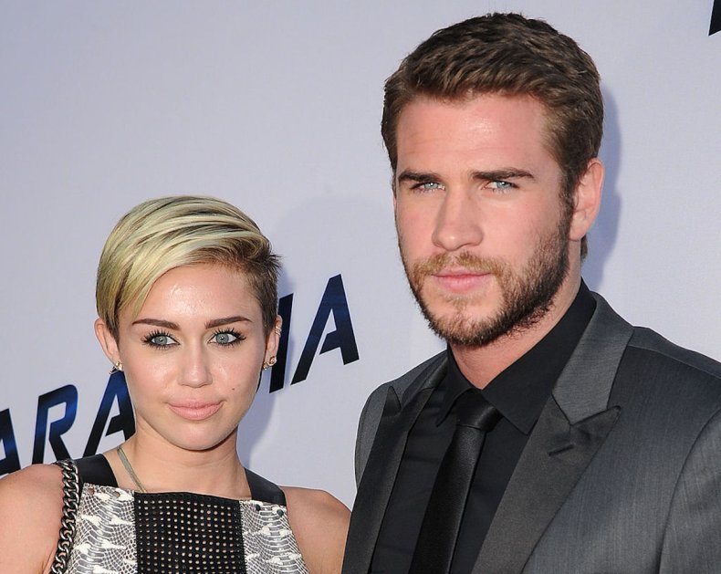 Miley Cyrus and Liam Hemsworth in 2013
