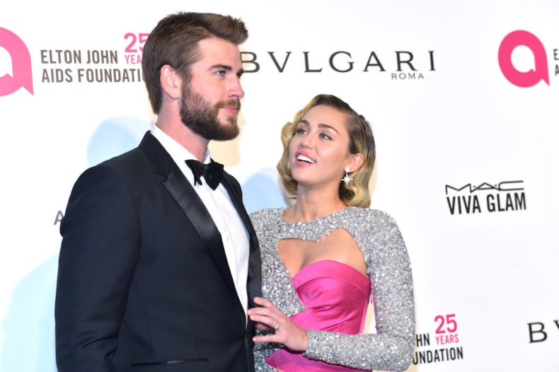 Liam Hemsworth and Miley Cyrus