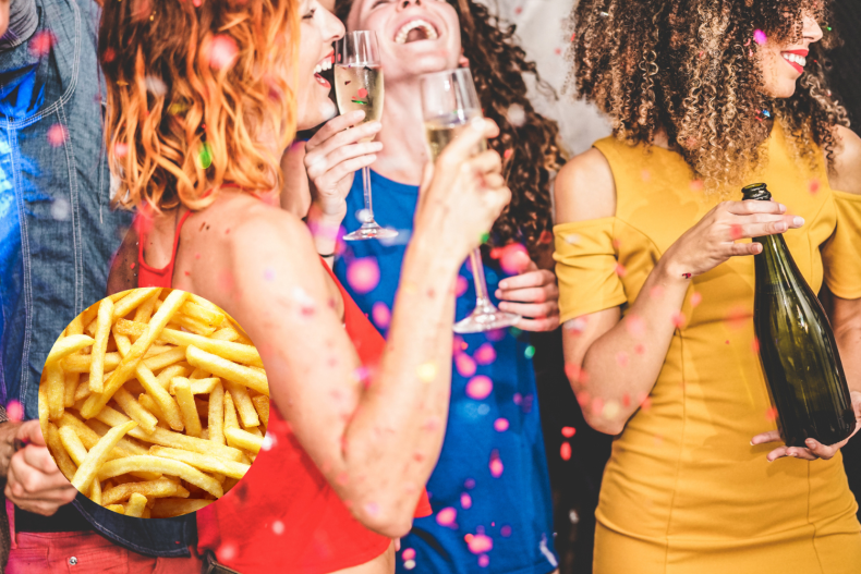 Women drinking alcohol