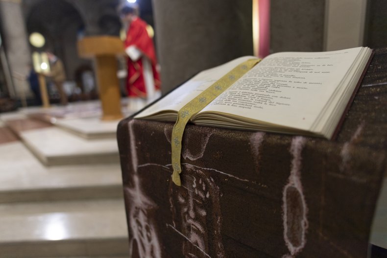 Holy bible during the Easter Good Friday