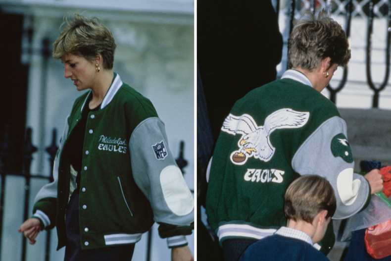 Princess Diana Philadelphia Eagles Jacket