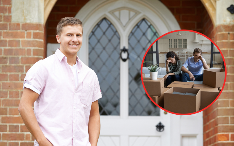 A homeowner and an upset couple.