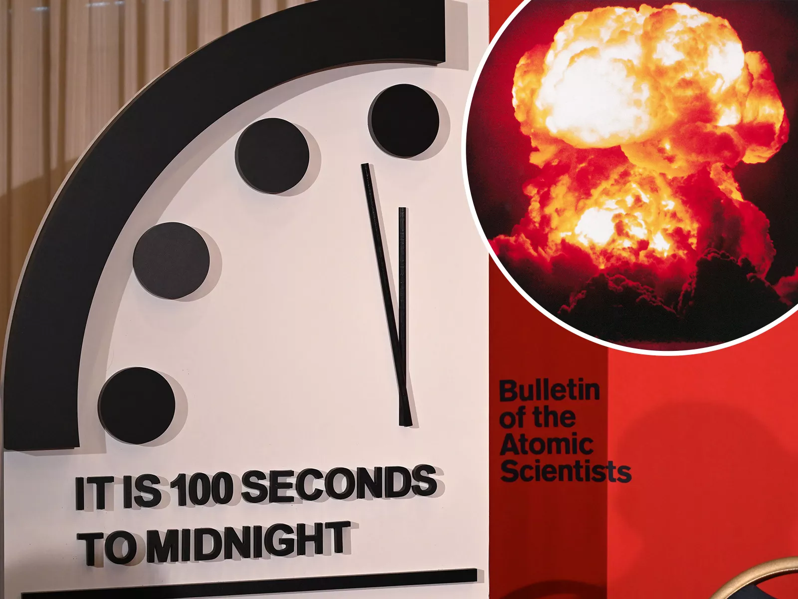 What Time Is the Bulletin of the Atomic Scientists' Doomsday Clock at Now? - Vimarsana News