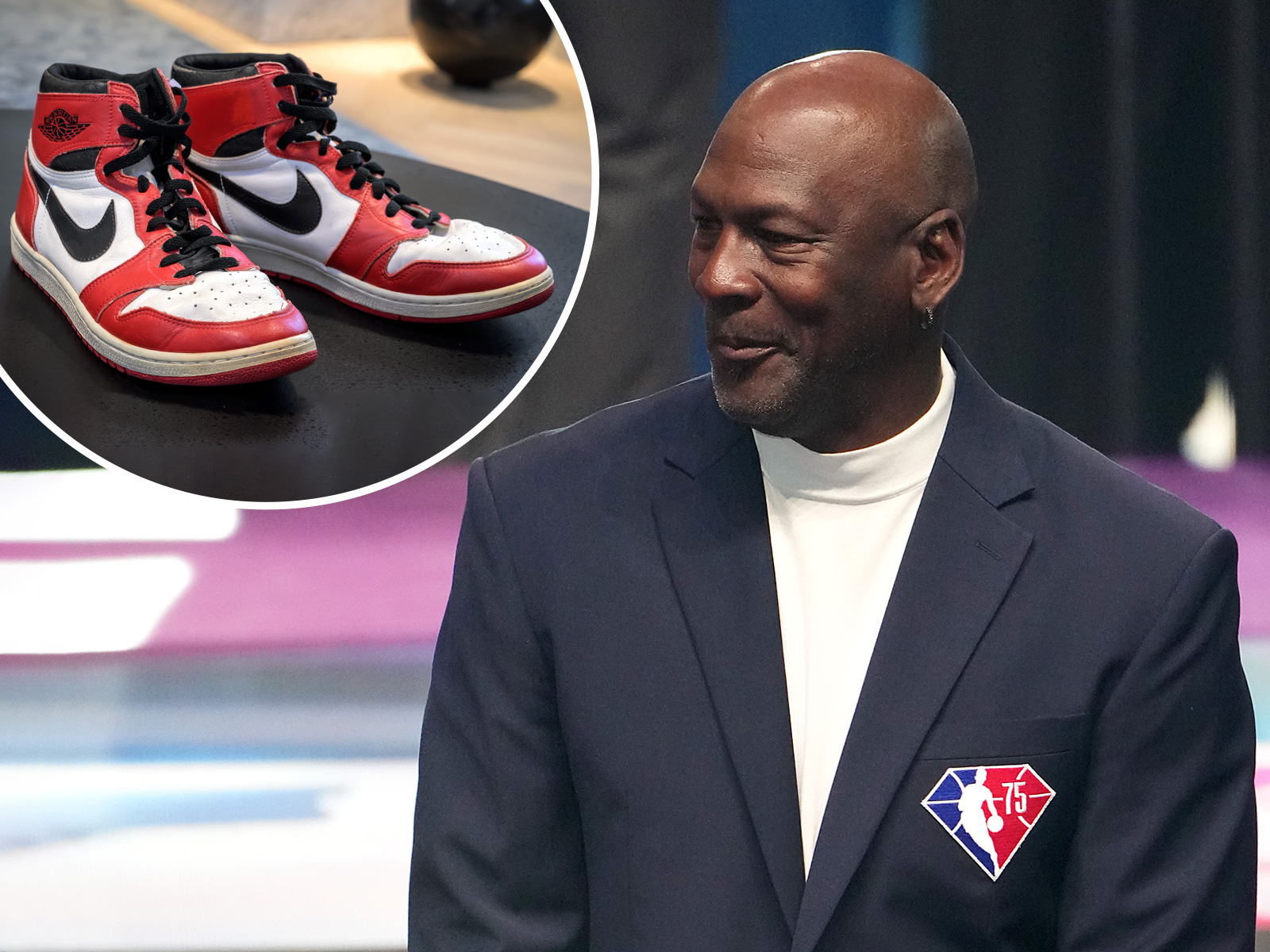 Michael Jordan in Air Jordan Raises