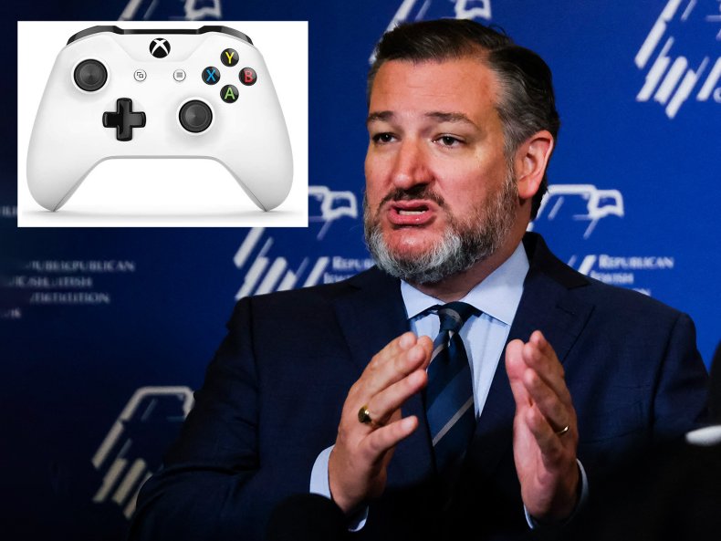 Comp Image, Ted Cruz and Xbox Console