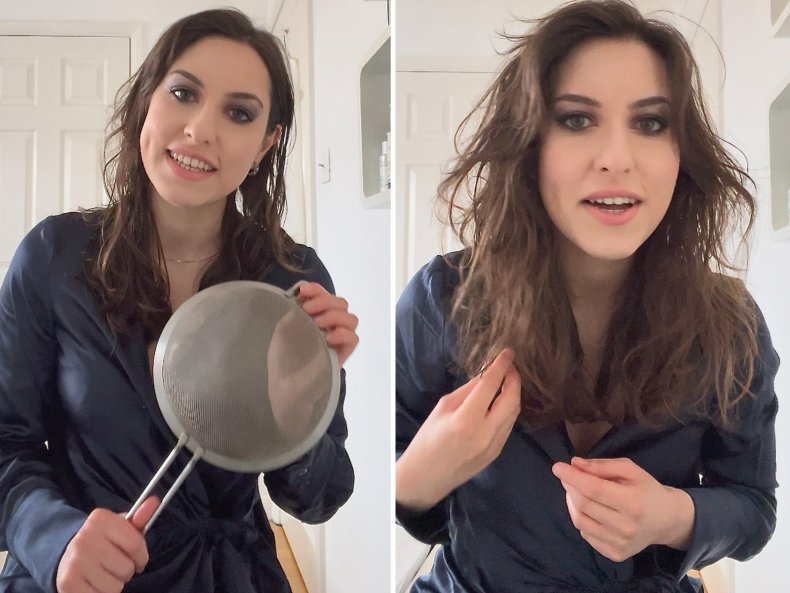 TikTok Made Me Diffuse My Hair With a Pasta Strainer, Here's My Verdict TikTok Made Me Diffuse My Hair With a Pasta Strainer, Here's My Verdict