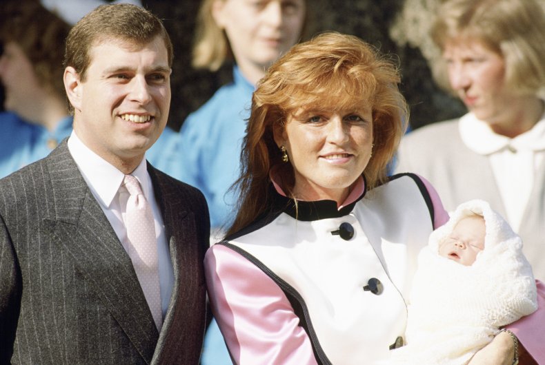 Prince Andrew and Sarah Ferguson With Eugenie