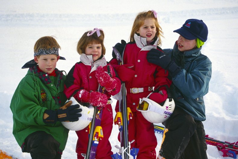 Princess Eugenie and Prince Harry Skiing Vacation