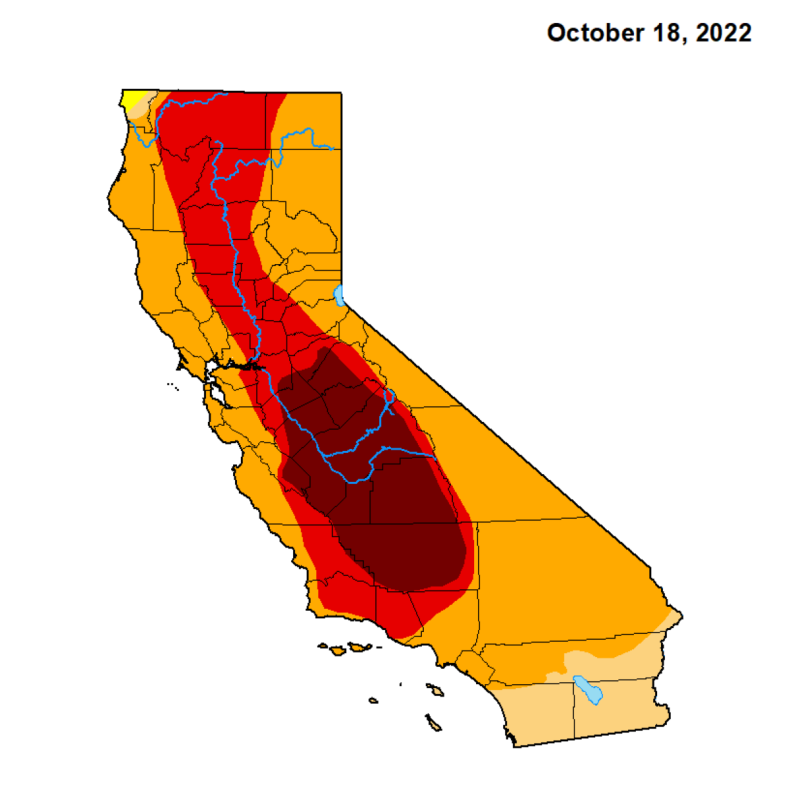 California Drought Map October 2022 California Drought Map October 2022
