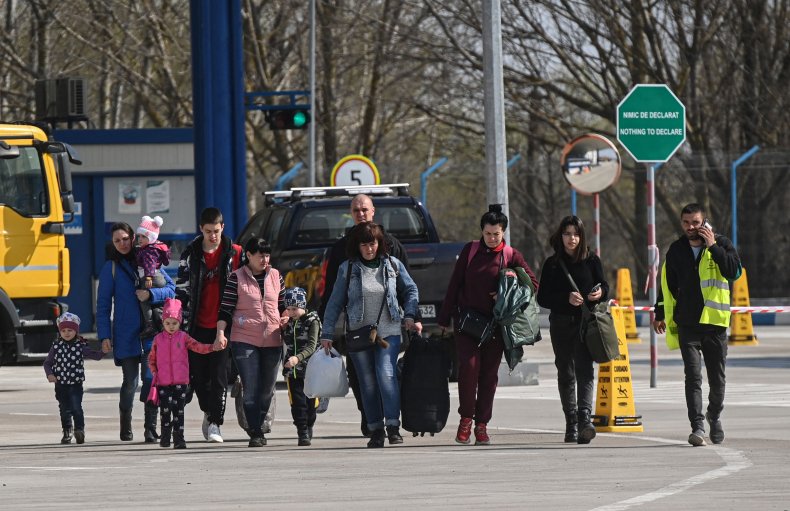 Refugees arrive in Moldova