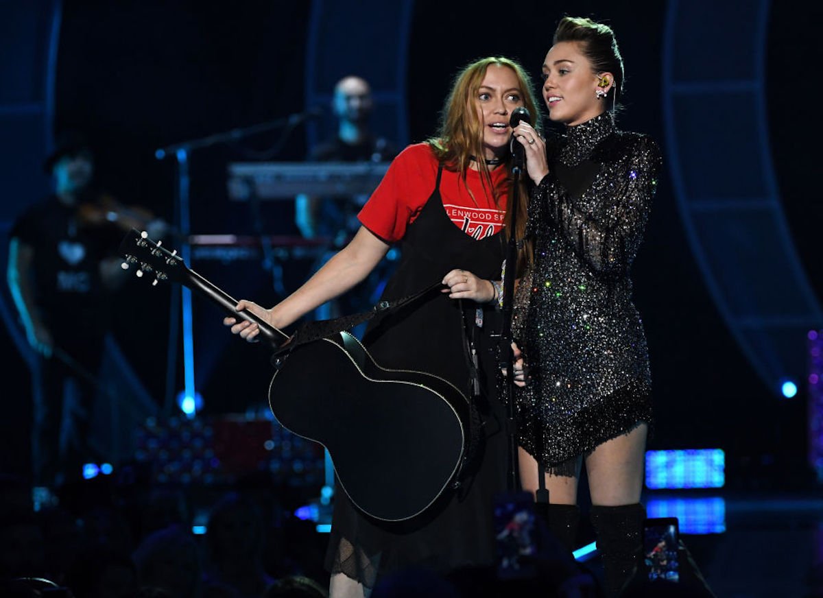 Brandi Cyrus and Miley Cyrus