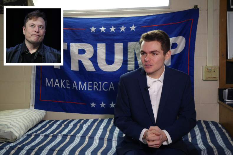 Nick Fuentes interviewed by AFP