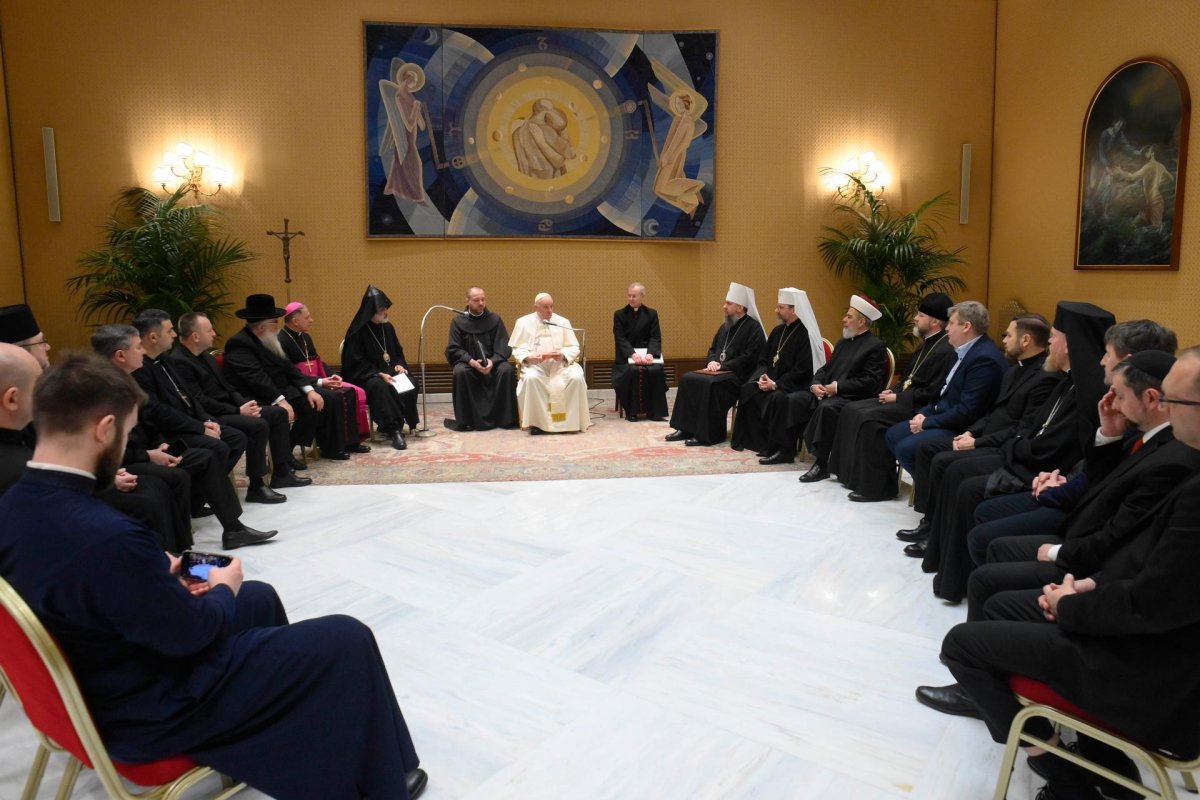 Ukrainian Religious Leaders Meet with Pope Francis