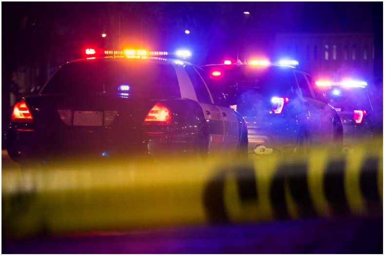 Stock image of a police car