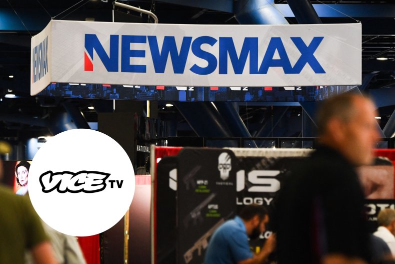 NewsMax with Vice TV logo