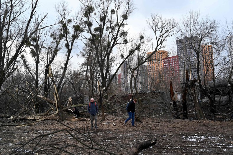 Damage in Kyiv after series of strikes