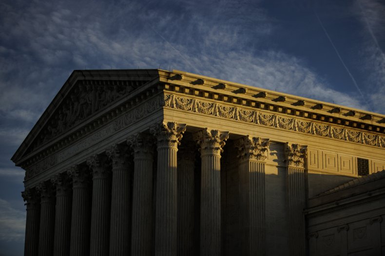 The rising sun creeps across Supreme Court