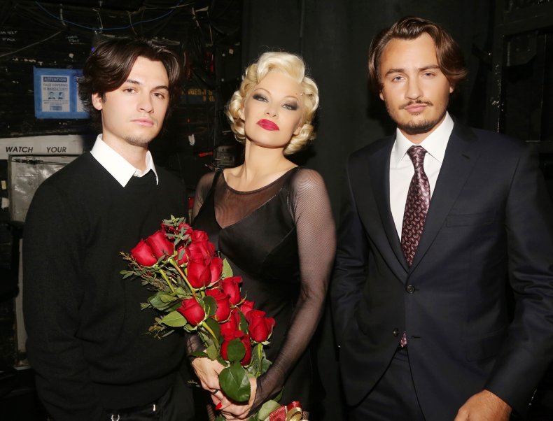 Pamela Anderson and her two sons