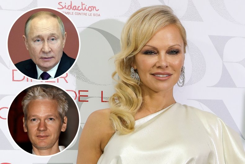 Pamela Anderson talks Vladimir Putin, Julian Assange