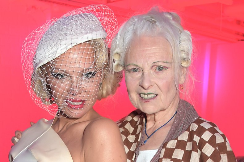 Pamela Anderson and Vivienne Westwood