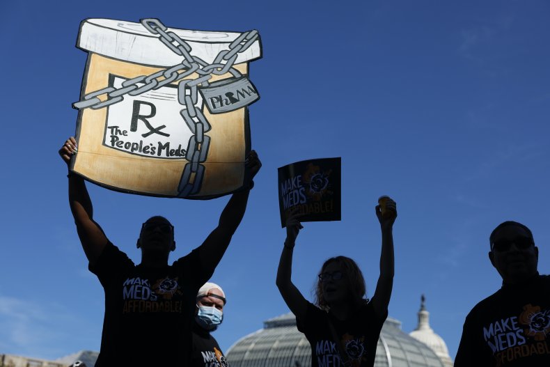 Prescription drug price protest