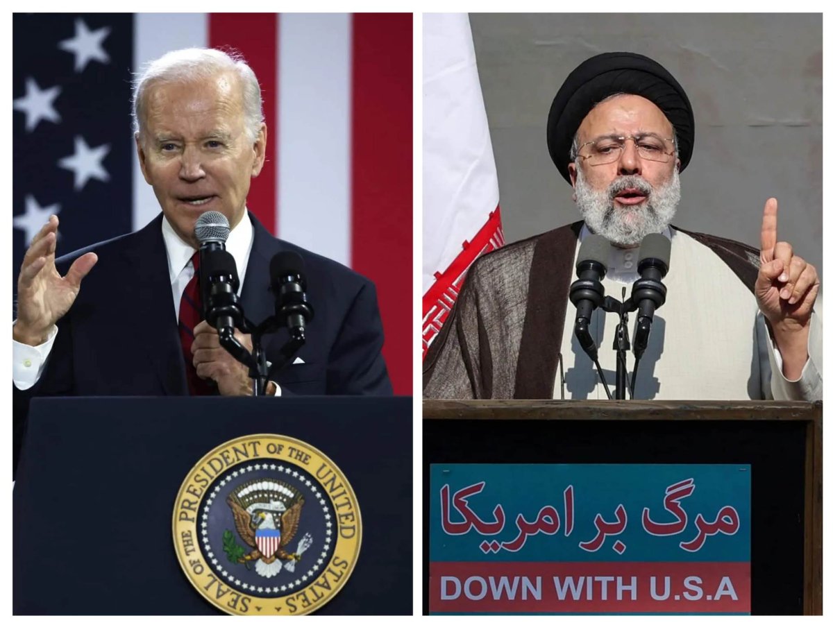 Presidents, Biden, and, Raisi, US, Iran, combo