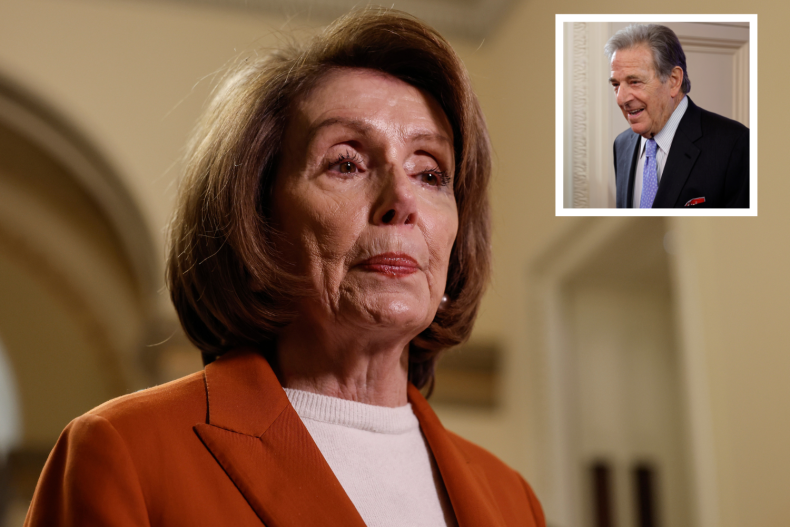 Nancy Pelosi inside the U.S. Capitol