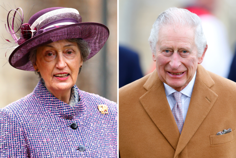 King Charles and Lady Susan Hussey