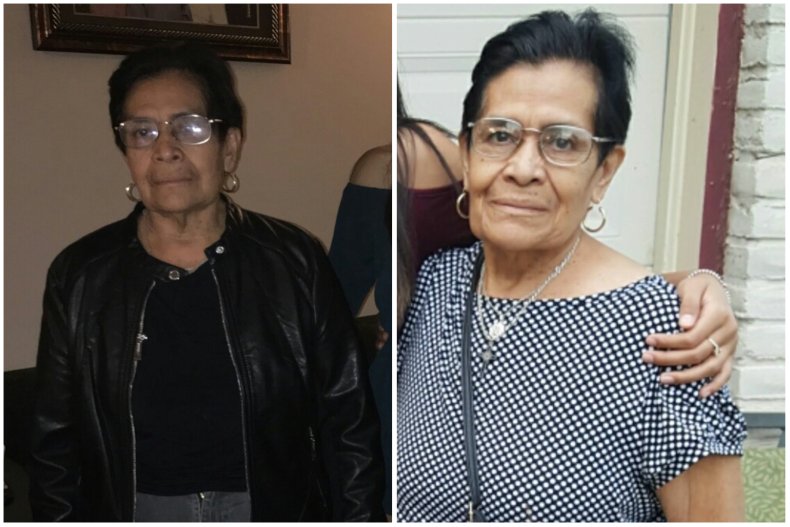 A split image of Maria Llamas