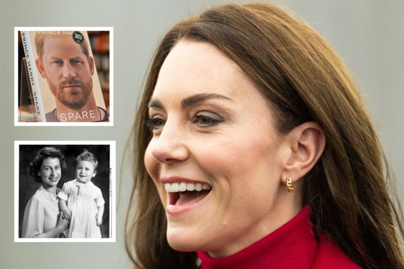 Kate Middleton With Queen, Charles and Harry