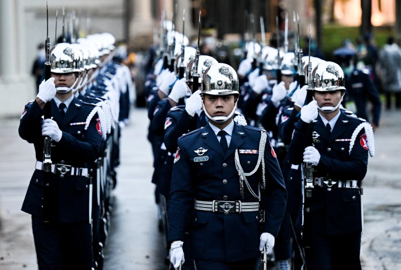 Taiwanese Soldiers on Parade