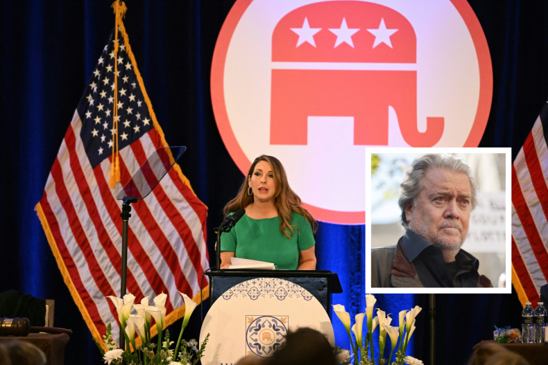 Steve Bannon Ronna McDaniel
