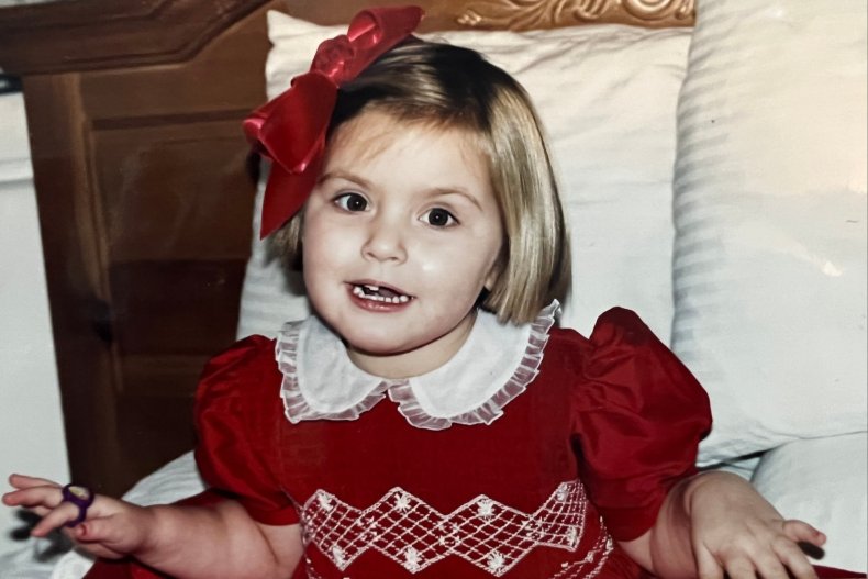 Tessa Gourin as a young child