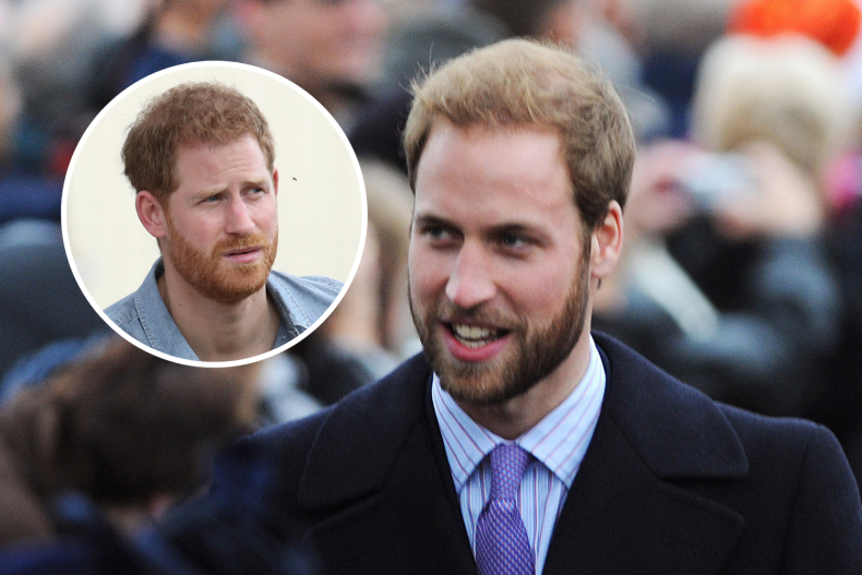 Prince William and Prince Harry Beard