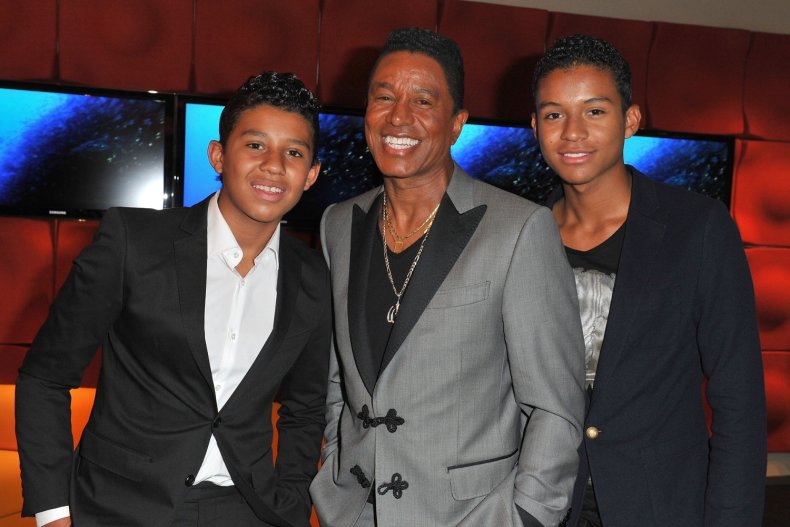 Jermaine Jackson and his sons