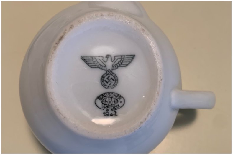 A photo of the Nazi crockery