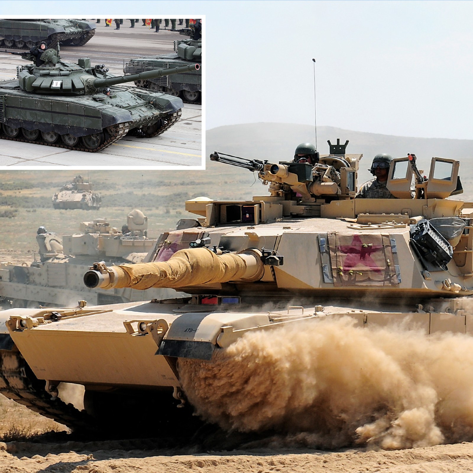 How . M1 Abrams Compare to Russia's T-72 Tanks