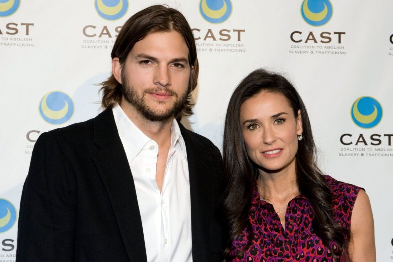 Ashton Kutcher and Demi Moore before split