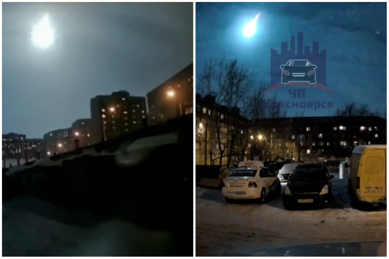 Fireball over Krasnoyarsk, Russia