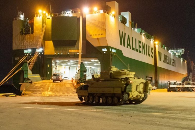 Bradleys Heading For Ukraine