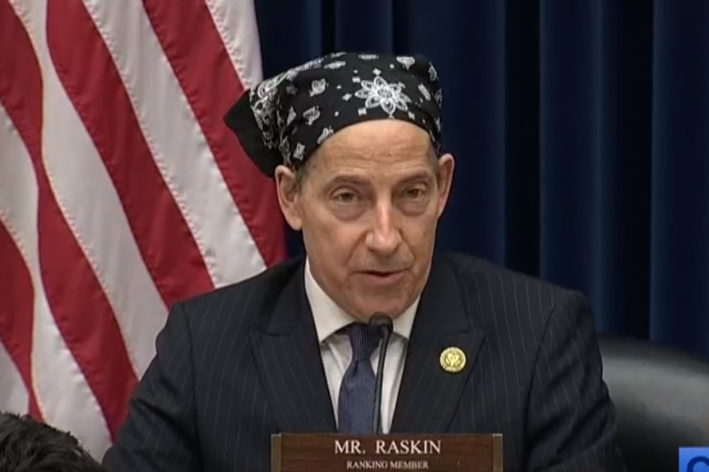 Jamie Raskin Oversight Committee bandana