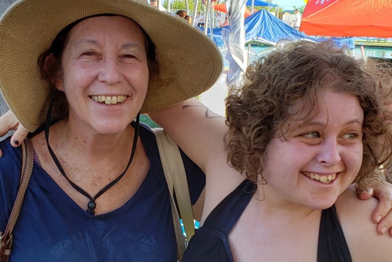 Catherine Shields with her daughter