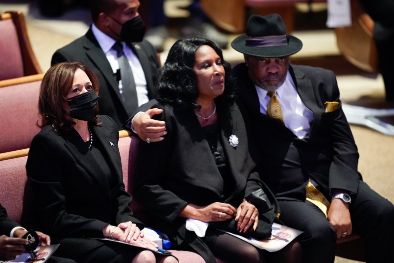 Kamala Harris at Funeral 