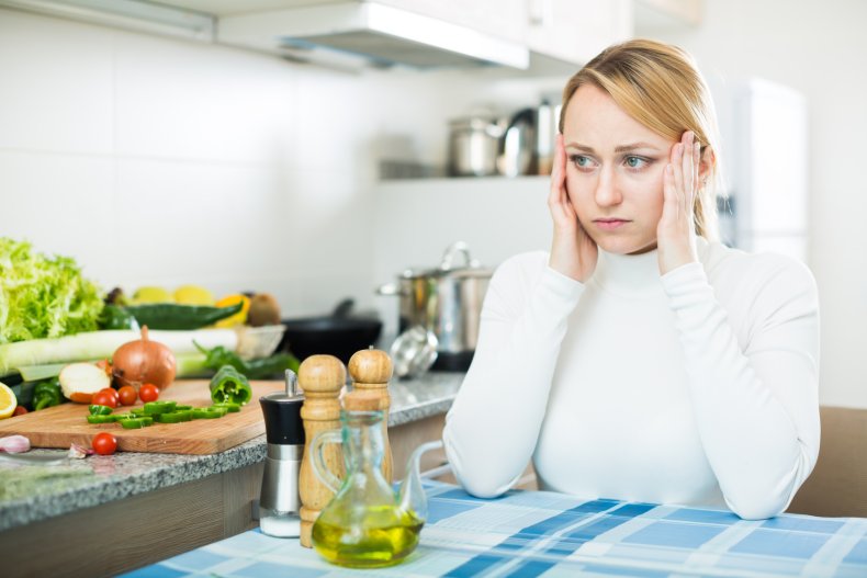 Stressed woman