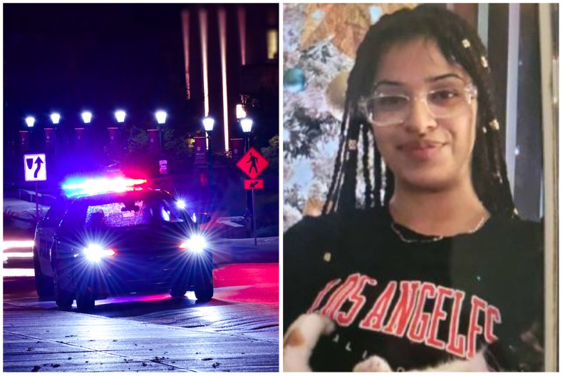 Police car stock and Daniela Velazquez