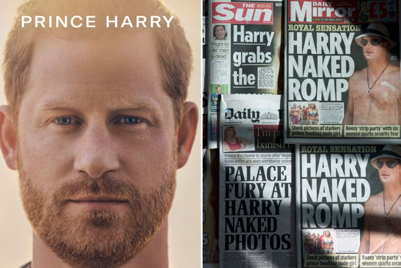 Prince Harry's Spare and Newspaper Headlines