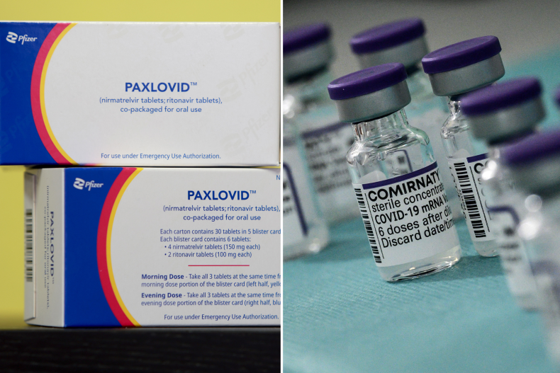 Pfizer Comirnaty Paxlovid split