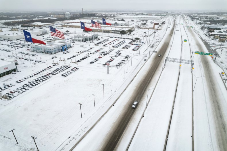 Texas weather snow